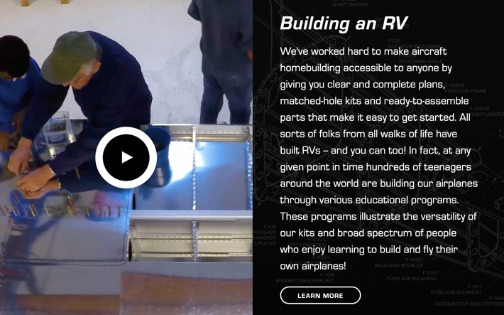 vansaircraft.com screenshot